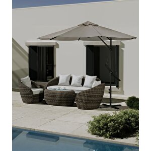 Bahçe Balkon Cafe Şemsiye 290x290 Cm Katlanır