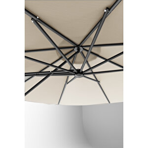 Kagu Bahçe Balkon Cafe Şemsiye 290x290 Cm Katlanır