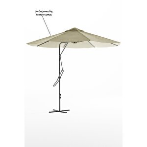Kagu Bahçe Balkon Cafe Şemsiye 290x290 Cm Katlanır