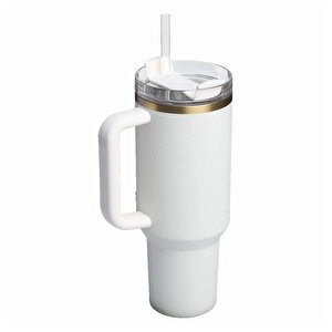 Quencher Pipetli Termos Bardak 1.18 Lt Krem