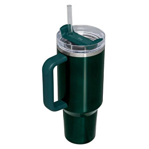 Quencher Pipetli Termos Bardak 1.18 Lt Metalik Yeşil
