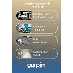 Kırmızı Adirondack Serisi Klasik Katlanır Sandalye, Siyah Koltuk, Balkon,bahçe,cafe Mobilyası