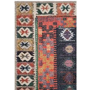 Cool Halı Private Renkli Eskitme Vintage Halı Kilim Otantik Dokuma Şönil Halı Yıkanabilir Salon Halısı