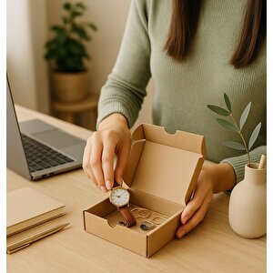 12x12x5cm Kraft Kutu |25 ADET | E-ticaret Kargo Ürün Hediye Kutusu