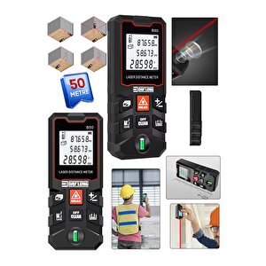Professi̇onel Lazer Metre 50 Metre Dfl-50 Mesafe Ölçer Lazermetre