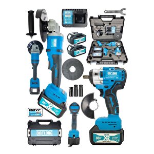 Itl-41m Ultra 2 Li Set Şarjlı Taşlama Şarjlı Somun Sıkma Sökme 88 V Setli -mavi̇
