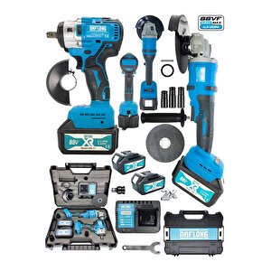Itl-41m Ultra 2 Li Set Şarjlı Taşlama Şarjlı Somun Sıkma Sökme 88 V Setli -mavi̇