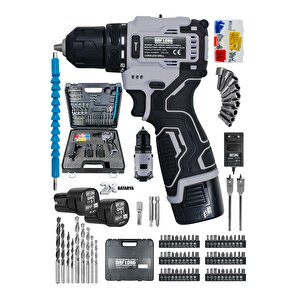 Pro Özel Seri̇ 84 Parça Kömürsüz Güçlendi̇ri̇lmi̇ş Motor Şarjli Armut Batarya Matkap