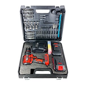 Özel Seri̇  84 Parça Kömürsüz Güclendi̇ri̇lmi̇ş Motor Darbeli̇ Şarjli Matkap