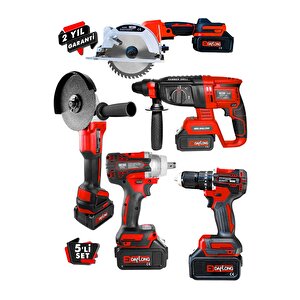 Ultra Pro Kömürsüz 4 Bataryali Çeli̇k Sanzuman 5'li̇ Set Sunta Kesmeli̇