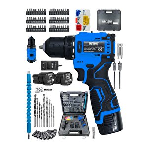 Pro Özel Seri̇ 84 Parça Kömürsüz Güçlendi̇ri̇lmi̇ş Motor Şarjli Armut Batarya Matkap-mvi