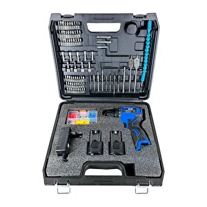 Pro Özel Seri̇ 84 Parça Kömürsüz Güçlendi̇ri̇lmi̇ş Motor Şarjli Armut Batarya Matkap-mvi