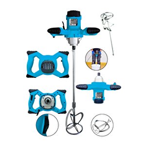 Profesyonel 2400w Devir Ayarlı Elektrikli Alçı Boya Ve Harç Karıştırıcı Mikser