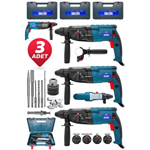 Avantajli Set 3x Daflong Metal Şanzıman Kırıcı Delici Darbeli Matkap 2-28mm Hilti