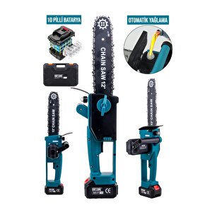 Yeni̇ Nesi̇l Kömürsüz 12 Inch Di̇ji̇tal Göstergeli̇ Otomati̇k Yağlamali Odun-dal Budama Maki̇nasi-b