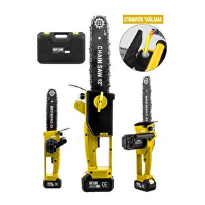Yeni̇ Nesi̇l Kömürsüz 12 Inch Di̇ji̇tal Göstergeli̇ Otomati̇k Yağlamali Odun-dal Budama Maki̇nasi-y