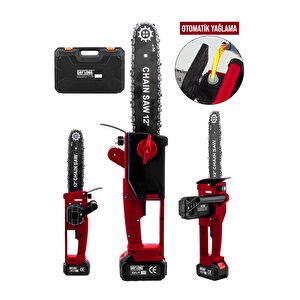 Yeni̇ Nesi̇l Kömürsüz 12 Inch Di̇ji̇tal Göstergeli̇ Otomati̇k Yağlamali Odun-dal Budama Maki̇nasi