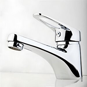 Mix Batarya Krom Lavabo Banyo Mutfak Musluğu Musluk Mermer Tezgah Üstü Çift Su Giriş Evye