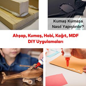 D3 Hazır Ahşap Tutkalı 500 Gram Şeffaf Mobilya Mdf Sunta Kumaş Kağıt Diy Uygulamalarında Yapıştırıcı