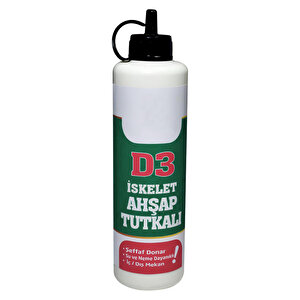 D3 Hazır Ahşap Tutkalı 500 Gram Şeffaf Mobilya Mdf Sunta Kumaş Kağıt Diy Uygulamalarında Yapıştırıcı