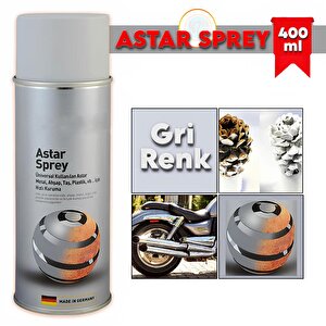 Isıya Dayanıklı Astar Sprey Boya 650°c 400 Ml Mat Gümüş Soba Egzoz Şömine Metal Yüzey Boyası