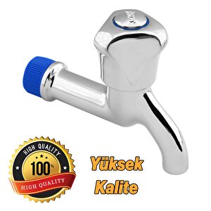 Kısa Musluk Çevirmeli Lavabo Banyo Mutfak Musluğu Bahçe Çeşmesi Klasik Musluk Tek Çıkışlı Batarya