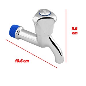 Kısa Musluk Çevirmeli Lavabo Banyo Mutfak Musluğu Bahçe Çeşmesi Klasik Musluk Tek Çıkışlı Batarya