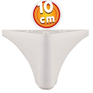 Lüks Mobilya Kanepe Sehpa Tv Ünitesi Koltuk Ayağı 10 Cm Beyaz Baza Ayak