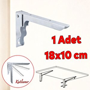 Metal Katlanır Raf Altı Ayağı Duvara Monteli Balkon Masası Sehpası Montajı 18 X 10 Cm (1 Adet)
