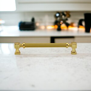 Mobilya Çekmece Mutfak Dolabı Dolap Kulpları Kulbu Kulpu Gold Altın Metal Kulp 160 Mm - 16 Cm