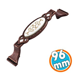 Mobilya Mutfak Dolabı Çekmece Dolap Kapak Kulpu Kulbu Antik Bakır 96 Mm Metal Kulp