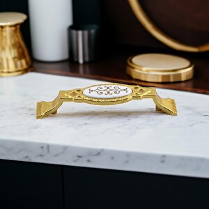 Mobilya Mutfak Dolabı Çekmece Dolap Kapak Kulpu Kulbu Altın 96 Mm Metal Kulp