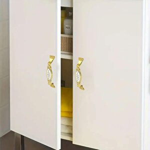 Mobilya Mutfak Dolabı Çekmece Dolap Kapak Kulpu Kulbu Altın 96 Mm Metal Kulp