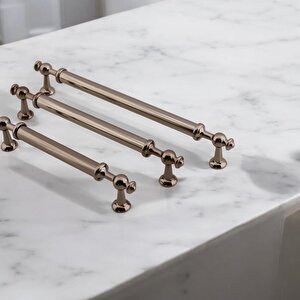 Mobilya Çekmece Mutfak Dolabı Dolap Kulpları Kulbu Kulpu Bronz Metal Kulp 128 Mm- 12.8 Cm