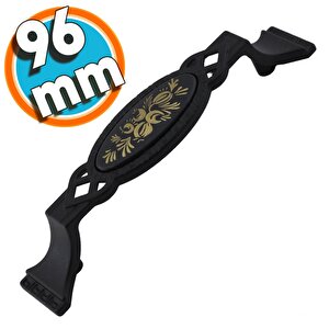 Mobilya Mutfak Dolabı Çekmece Dolap Kapak Kulpu Kulbu Siyah 96 Mm Metal Kulp