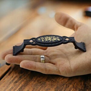 Mobilya Mutfak Dolabı Çekmece Dolap Kapak Kulpu Kulbu Siyah 96 Mm Metal Kulp