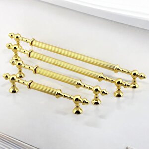 Mobilya Çekmece Mutfak Dolabı Dolap Kulpları Kulbu Kulpu Altın Gold Metal Kulp 192 Mm- 19.2 Cm