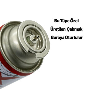 Kamp Gazı Yedek Kartuşu Çakmaklı Pürmüz 227 Gram Piknik Kamp Mangal Mutfak Ateş Tutuşturucu 5'li Set