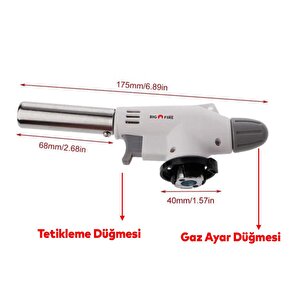 Kamp Gazı Yedek Kartuşu Çakmaklı Pürmüz 227 Gram Piknik Kamp Mangal Mutfak Ateş Tutuşturucu 2+1 Set