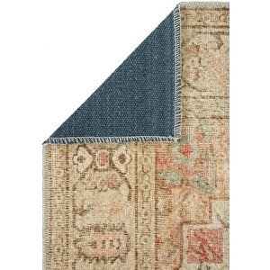 Cool Halı Private Bej Eskitme Vintage Halı Etnik Otantik Dokuma Şönil Halı Yıkanabilir Salon Halısı