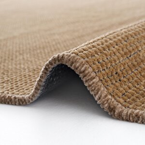 Cool Halı Solid 01 Beige Yumuşak Dokulu Makinede Yıkanabilir Kaymaz Tabanlı İnce Halı