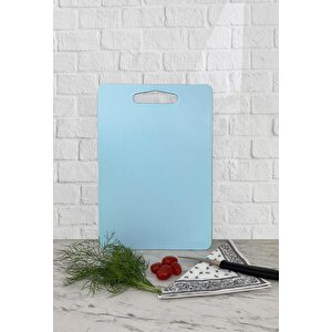 Kesme Tahtası Plastik Mavi 14x24 Cm
