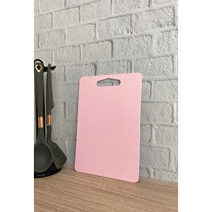 Kesme Tahtası Plastik Pembe 14x24 Cm