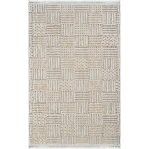 Jerry 05 Bej Halı Bukle Oturma Odası Salon Halısı Yumuşak Antre Koridor Kesme Halı Yolluk 200x250 cm