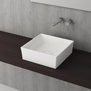 Vessel Kare Lavabo 38x38cm Parlak Beyaz, 1173-001-0125