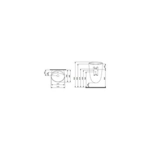 Venezia Asma Monoblok Lavabo Parlak Beyaz 1083-001-0126