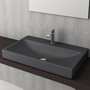 Scala Tezgah Üstü Lavabo 80 Cm Mat Antrasit 1078-020-0126