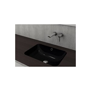 Scala 55 Cm Tezgahaltı Lavabo Parlak Siyah 1006-005-0125