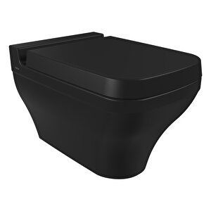 Scala Asma Klozet, Yavaş Kapanan Kapak 1080-004-0128 Mat Siyah
