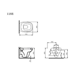 Fenice Rimless Asma Klozet 1166-001-0128, Bocchi Yavaş Kapak A0327-001